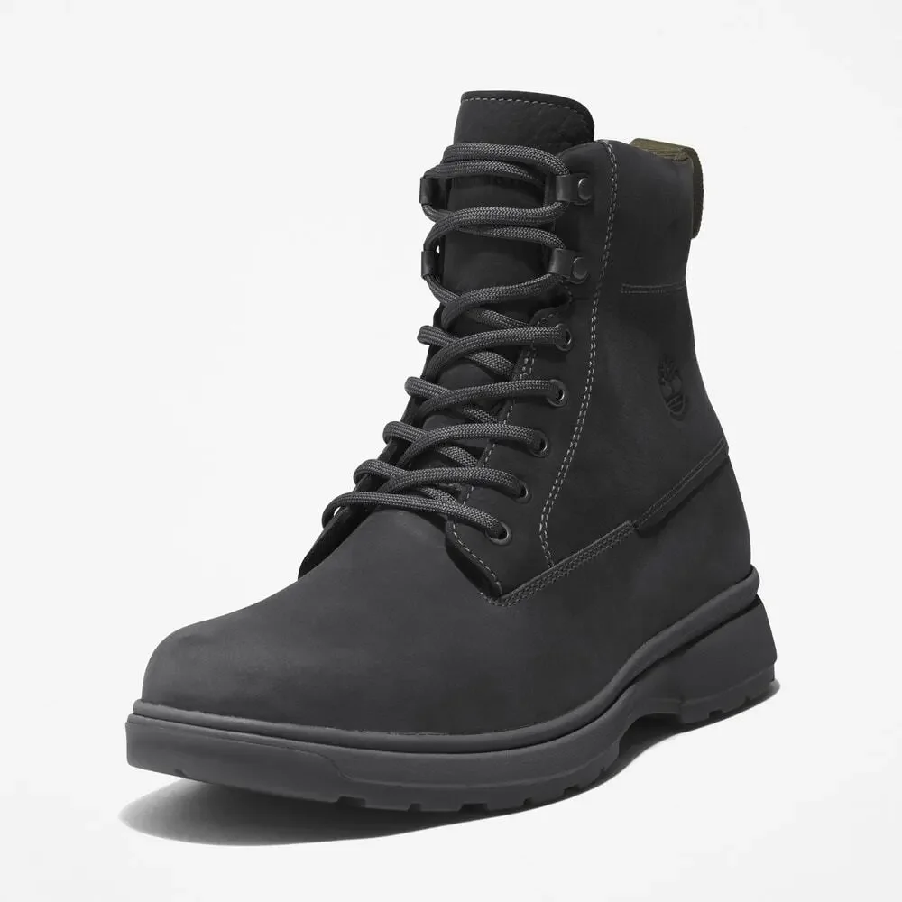 TIMBERLAND MEN'S 13 ATWELLS AVE ANKLE BOOT JET BLACK NUBUCK NIB